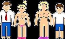 Hey, Watch This Tight Teen 18+ Ride Her Stepbrother Wild!