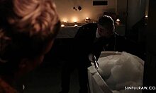 Massive milf ass and pussy lips get close-up attention in lingerie