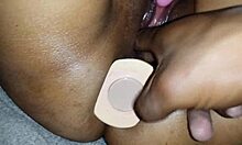 Wife enjoys anal toys and vibrator in amateur scene