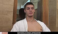 Horny Latino RAW DOGGED in Spa Orgy