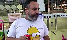 Morena craves pussy lick on Halloween in car