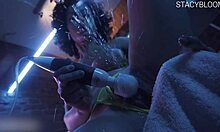 babe uses vibrator on pussy and squirts orgasm in closeup! 💦