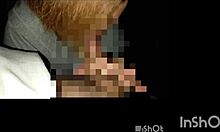 A pair of Japanese lovers indulge in outdoor handjob action