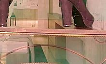 Intensely rubbing my shaved pussy in this solo milf session.