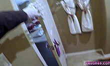 Stepdaddy gives first creampie to teen in halloween fun