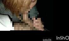 A pair of Japanese lovers indulge in outdoor handjob action