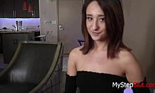 Stepson fucks stepdaughter after work