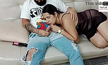 massage to my stepmom got wild, she deepthroats my cock 😈