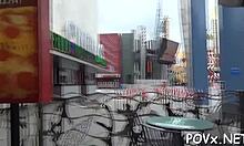 Real miniature legal age teen explores miniature adventures