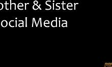 a guy takes pics of his stepsister's naked ass for twitter, but then he jerks off his own dick