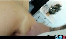 young girlfriend filmed on webcam