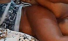 moaning as ebony amateur takes big dick in hairy ass