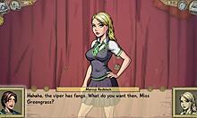 Enjoying four teens in room - innocent witches gameplay part 3