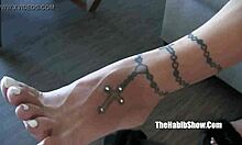 Damn! Phat booty Brazilian Stefania Mafra in toe-licking fuck fest with Derek Anthony