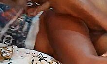 moaning as ebony amateur takes big dick in hairy ass