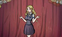 Enjoying four teens in room - innocent witches gameplay part 3