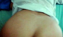 Hardcore sex with Colombian student, kissing her ass passionately