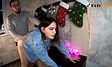 the guy HAPPILY FUCKS a russian beauty's ASS with his MOUTH and DICK