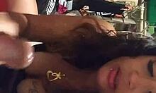 La teen 18+a takes a full load on big cock blowjob