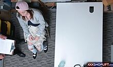 omg i caught this teenie shoplifter fuckin with security to get outta trouble... crazy stuff!