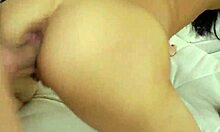 Beautiful eurobabe with big tits gets butt fucked by big cock.