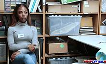 Sarah Banks Plays Naughty Games With the Officer in Charge.