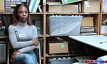 Sarah Banks Plays Naughty Games With the Officer in Charge.