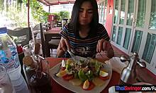 Amateur thai teen sucks at minigolf but excels in hardcore blowjobs