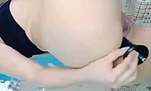 18yo teen 18+ pinay pussy finger and black dildo showing for the fans.