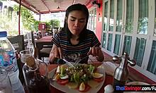 Amateur thai teen sucks at minigolf but excels in hardcore blowjobs