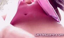 Little Lupe Masturbates Tight Pussy Outdoors