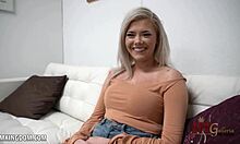Blonde Babe Hayden Hooper Teases with Juicy Pussy and Ass in Solo Show