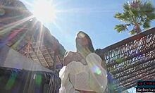 hey, check hannah le strip naked on this ranch