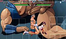 joe higashi bangs athena asamiya hard with sound