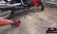 Amateur Asian teen gf blows her big cock boyfriend after a day out 😍