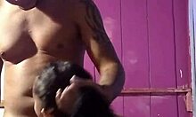 Fucking the tasty mature after her shower swap