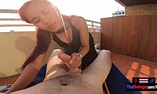 Amateur Asian teen gf blows her big cock boyfriend after a day out 😍