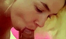 Hey, I'm filming myself giving a deepthroat blowjob to his cock