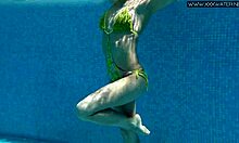 Russian Woman Finds Rhythm In Water