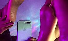 feeling so horny massaging my soft feet while masturbating with dildo in my tight black pussy