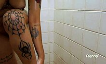 latina babe in the shower thinking of you