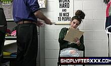 Black Friday chaos as Officer Wrex Oliver busts shoplifter with big tits