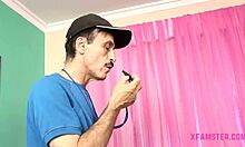 slim amateur babe gets poled hard after giving wet mouth