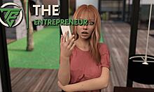 Entrepreneur Having Fun With Dark-Haired Teen