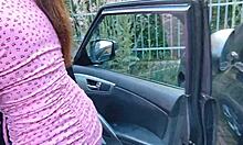 Outdoor Public Encounter With Amateurs And Big Tits