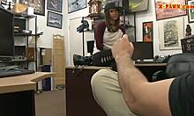 Hidden cam spies on tattooed brunette blowjob in reality