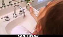 Teen stepdaughter brushing teeth fuck pov