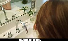 Teen stepdaughter brushing teeth fuck pov