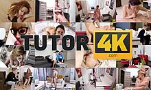 In Tutor4k, Algebra Lesson TURNS DIRTY For Mature Tutor And Young Guy
