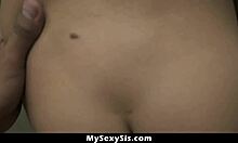 Stepsis Catches Jerking In Bathroom!